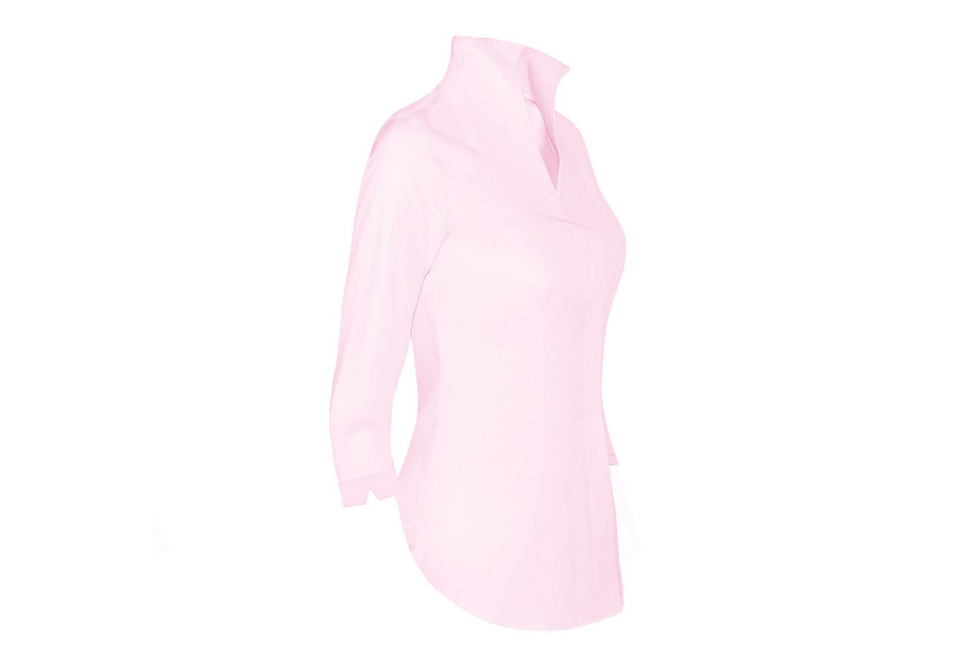 HEVENTON Klassische Bluse 3/4-Ärmel, Business-Bluse mit Kelchkragen, bügelleicht – Bild 3 von 5