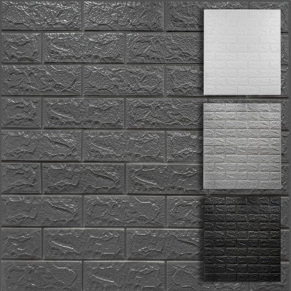 Hexim 3D Wandpaneel, BxL: 70x77 cm, (Wanddekoration Steinoptik 1,06 m² - Selbstklebende Kunststoff Wandverkleidung Innen - Küchenrückwand Tapeten Wanddekoration
