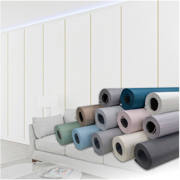 Hexim Isoliertapete, (selbstklebende Isoliertapete 1,82 m² Wandisolierung 280x65cm schalldämmend 4mm dekorativ 2in1 Tapete Dämmung Isoliereffekt (1 Rolle Seiden