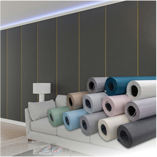 Hexim Isoliertapete, (selbstklebende Isoliertapete 1,82 m² Wandisolierung 280x65cm schalldämmend 4mm dekorativ 2in1 Tapete Dämmung Isoliereffekt (1 Rolle Anthra