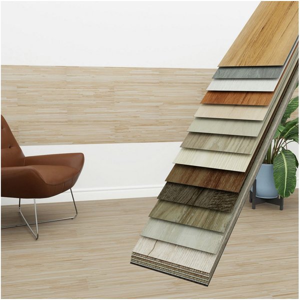 Hexim Vinylboden, Vinyldielen 0,97m² selbstklebend PVC Wandverkleidung Bodenbelag Holzoptik 91x15cm Paneele für Wand & Boden Holzdielen beige (7 Dielen Honey Ma