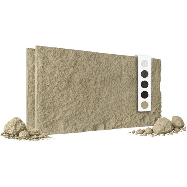 Hexim Wandpaneel, BxL: 60.5x121 cm, (Steinoptik Felsen Platten 2 Stück 120x60cm PU Wandverkleidung 1,46 m² 3D Paneele Bruchstein Stone Dekor Wandpaneele Wanddek