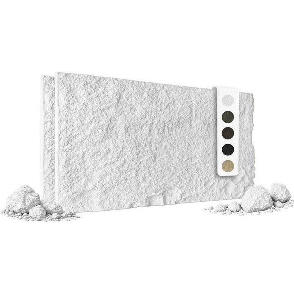 Hexim Wandpaneel, BxL: 60.5x121 cm, (Steinoptik Felsen Platten 2 Stück 120x60cm PU Wandverkleidung 1,46 m² 3D Paneele Bruchstein Stone Dekor Wandpaneele Wanddek