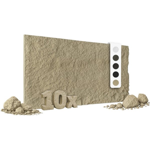 Hexim Wandpaneel, BxL: 60.5x121 cm, (Steinoptik Felsen Platten 10 Stück 120x60cm PU Wandverkleidung 7,3 m² 3D Paneele Bruchstein Stone Dekor Wandpaneele Wanddek