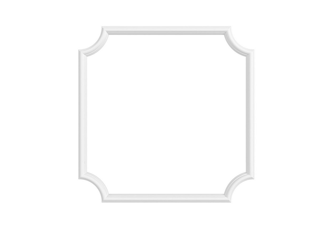 Hexim Zierleiste, 2 Ecken, HEXIM Eckstück aus PU-Polyurethane - extrem widerstandsfähig, schneeweiß & modern (2 Stück HCR501-1) Stuckleiste Segment Eckstück Eck – Bild 3 von 5
