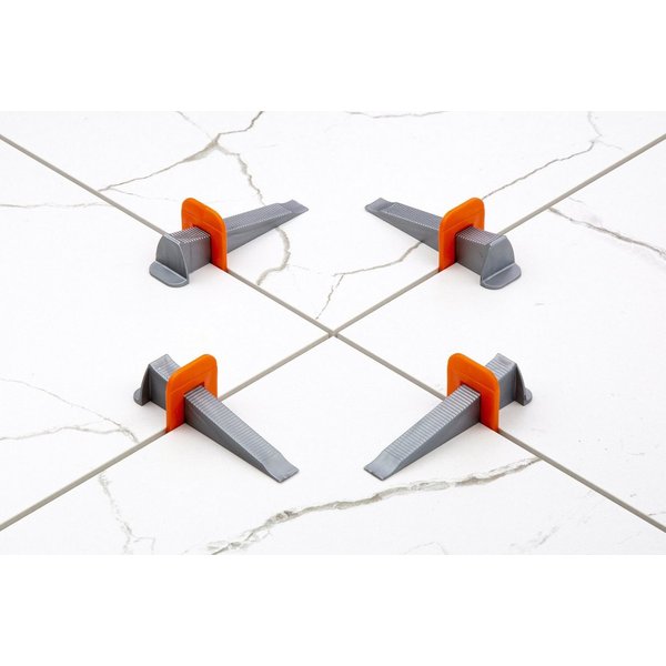 HexPro Nivelliersystem (Fliesen Nivelliersystem 1mm 1,5mm 2mm Laschen, Fliesenstärke bis 15mm Fliesenkeile, Verlegehilfe Set (1000 Zuglaschen) Fliesenfugen 2mm)