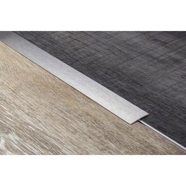HexPro Übergangsprofil (Bodenprofil 100cm Übergangsleiste 30mm, 1mm Stärke aus Nirosta V2A Edelstahl Übergangsschiene (1 Meter Übergangsschiene)