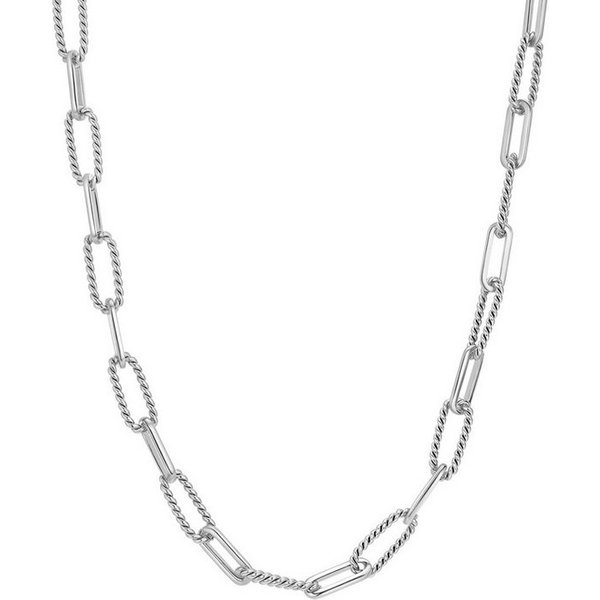 Hey Happiness Gliederkette Twist Chic, Ovale Glieder Kette, Gedrehte Damen Kette Paperclip, wasserfest