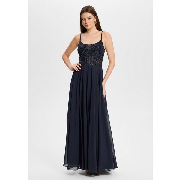 Hey Kyla Abendkleid - Chiffonkleid mit besticktem Top Taillierter Schnitt mit ausgestelltem Rockteil