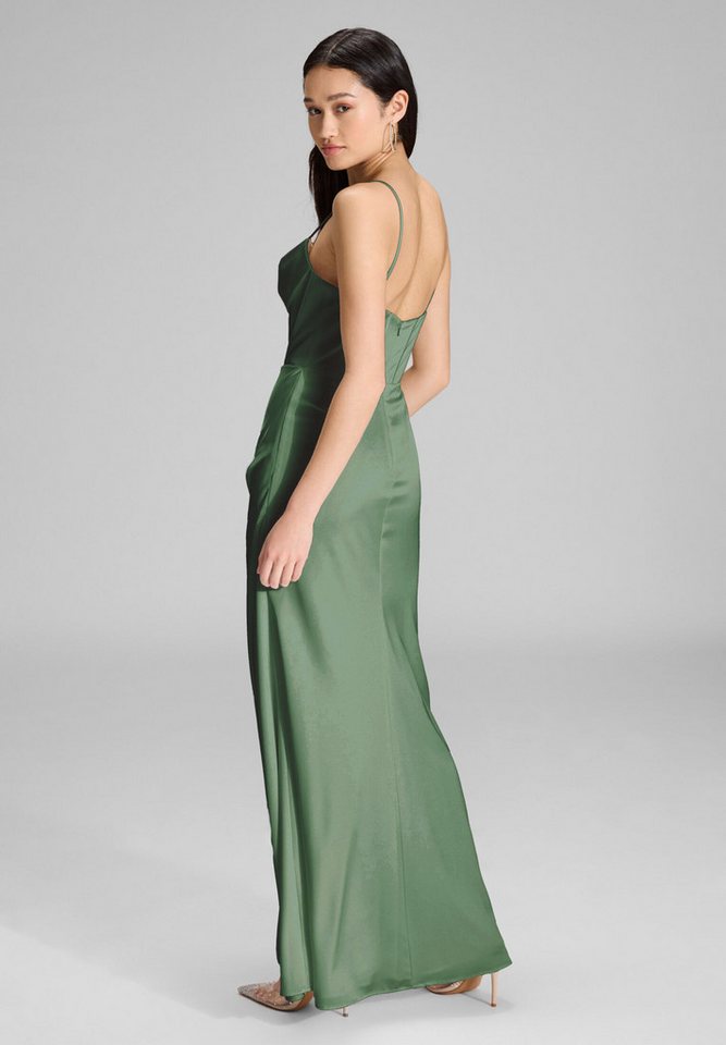 Hey Kyla Abendkleid - Satinkleid mit Drapierung und Beinschlitz Figurbetonte Passform – Bild 2 von 5