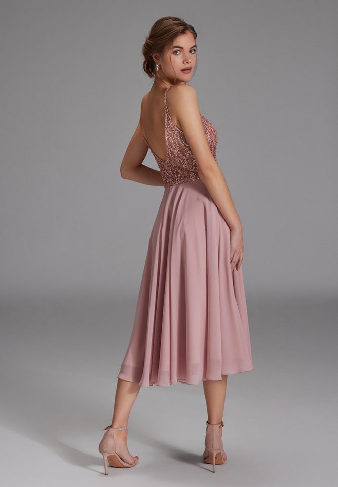 Hey Kyla Cocktailkleid - Cocktailkleid aus Materialmix Taillierter Schnitt mit ausgestelltem Rockteil – Bild 2 von 5