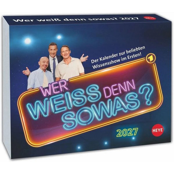 HEYE Abreißkalender Wer weiß denn sowas? Tagesabreißkalender 2027