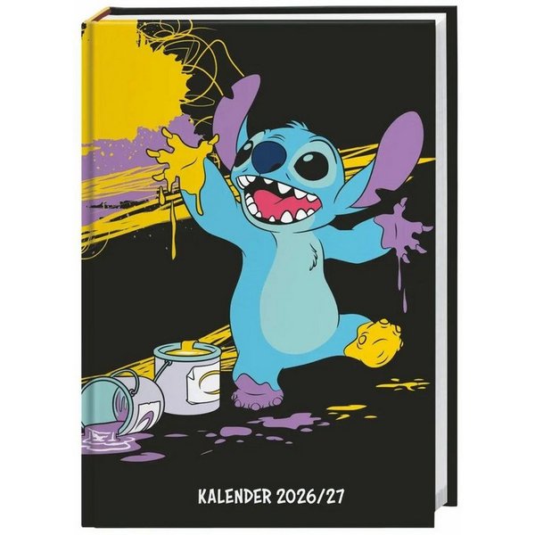HEYE Schülerkalender Stitch 17-Monats-Kalenderbuch A5 2027 - 17 Monate. Von August 2026...