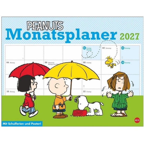 HEYE Wandkalender Peanuts Monatsplaner 2027