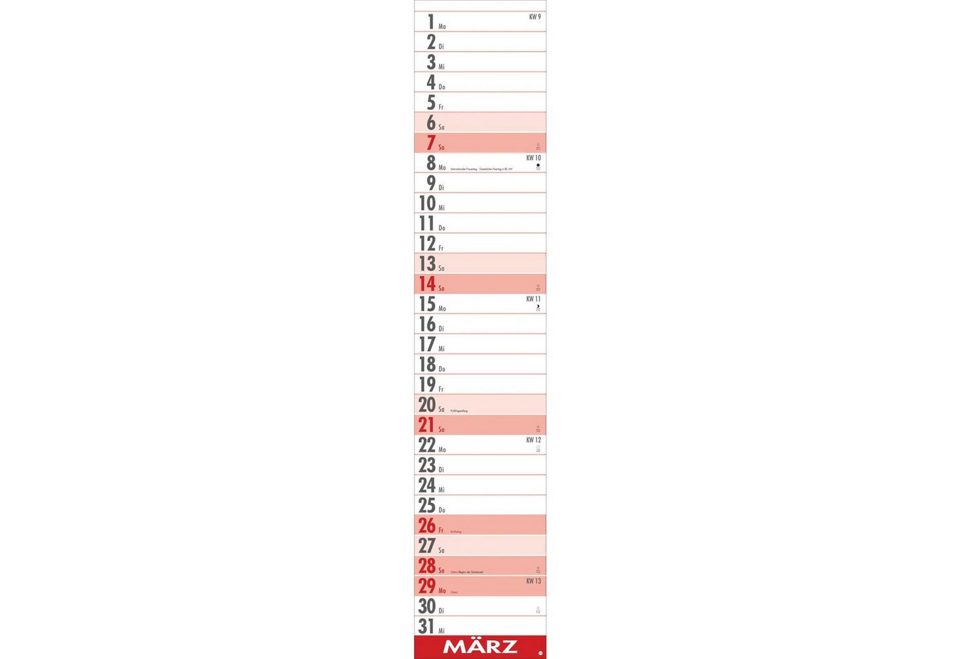 HEYE Wandkalender Supermemo Kalender 2027 – Bild 4 von 5