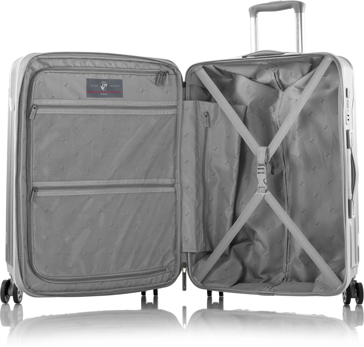 Heys Hartschalen-Trolley Xtrak, in verschiedenen Farben und Größen, 4 Rollen, Heys Handgepäck-Koffer TSA Schloss Volumenerweiterung – Bild 5 von 5