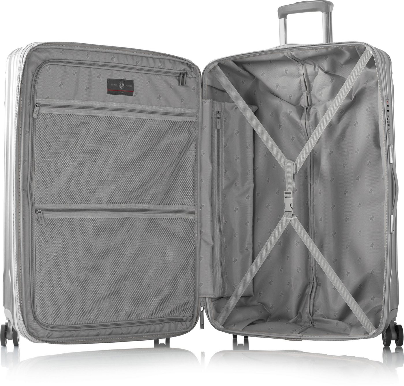Heys Hartschalen-Trolley Xtrak, in verschiedenen Farben und Größen, 4 Rollen, Heys Handgepäck-Koffer TSA Schloss Volumenerweiterung – Bild 5 von 5
