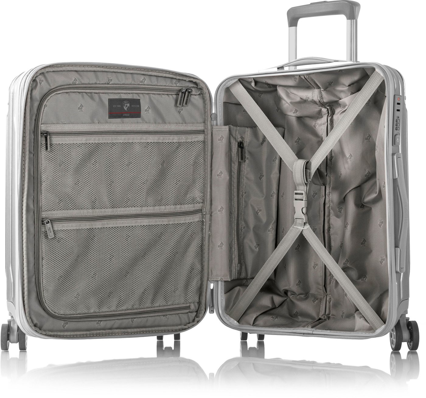 Heys Hartschalen-Trolley Xtrak, in verschiedenen Farben und Größen, 4 Rollen, Heys Handgepäck-Koffer TSA Schloss Volumenerweiterung – Bild 5 von 5
