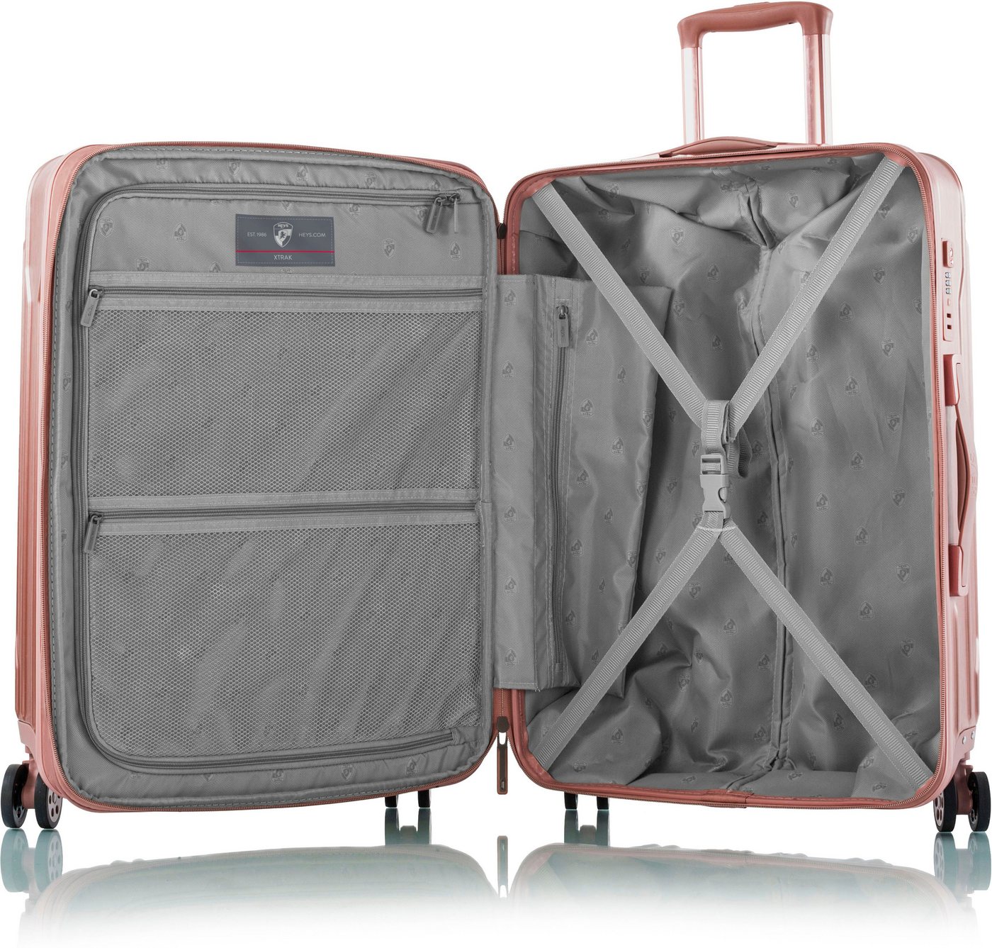 Heys Hartschalen-Trolley Xtrak, in verschiedenen Farben und Größen, 4 Rollen, Heys Handgepäck-Koffer TSA Schloss Volumenerweiterung – Bild 5 von 5