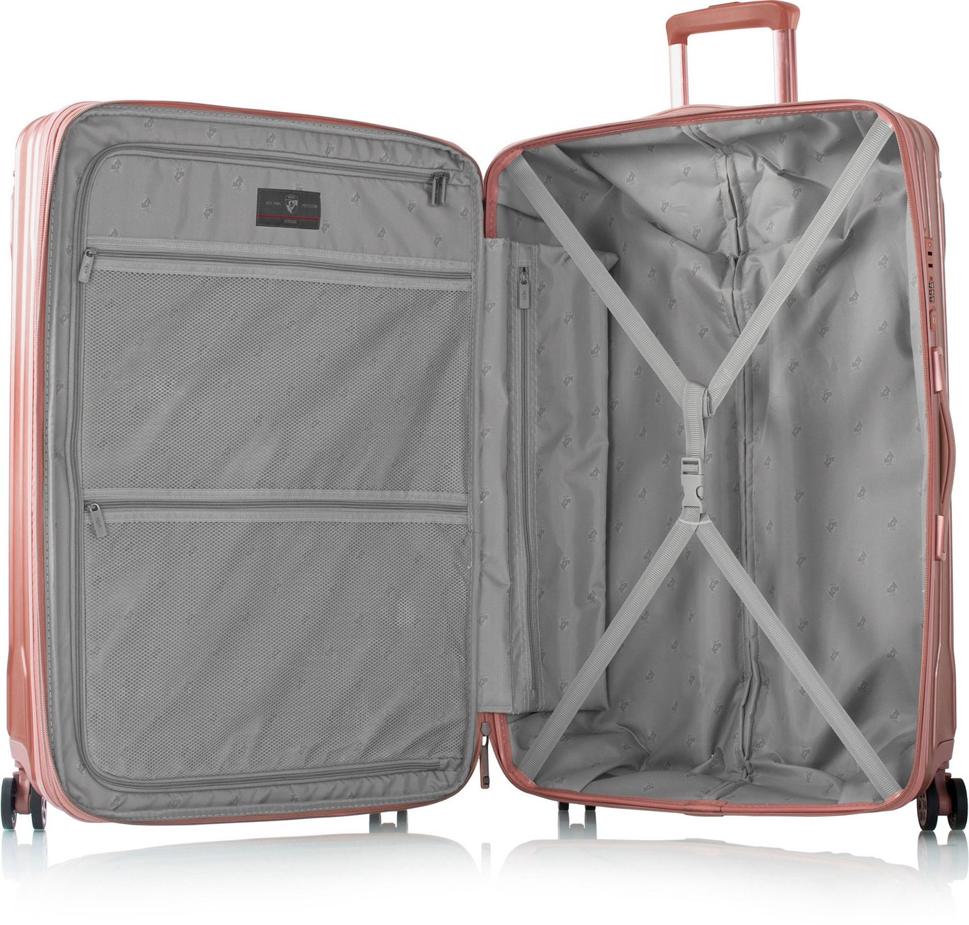 Heys Hartschalen-Trolley Xtrak, in verschiedenen Farben und Größen, 4 Rollen, Heys Handgepäck-Koffer TSA Schloss Volumenerweiterung – Bild 5 von 5