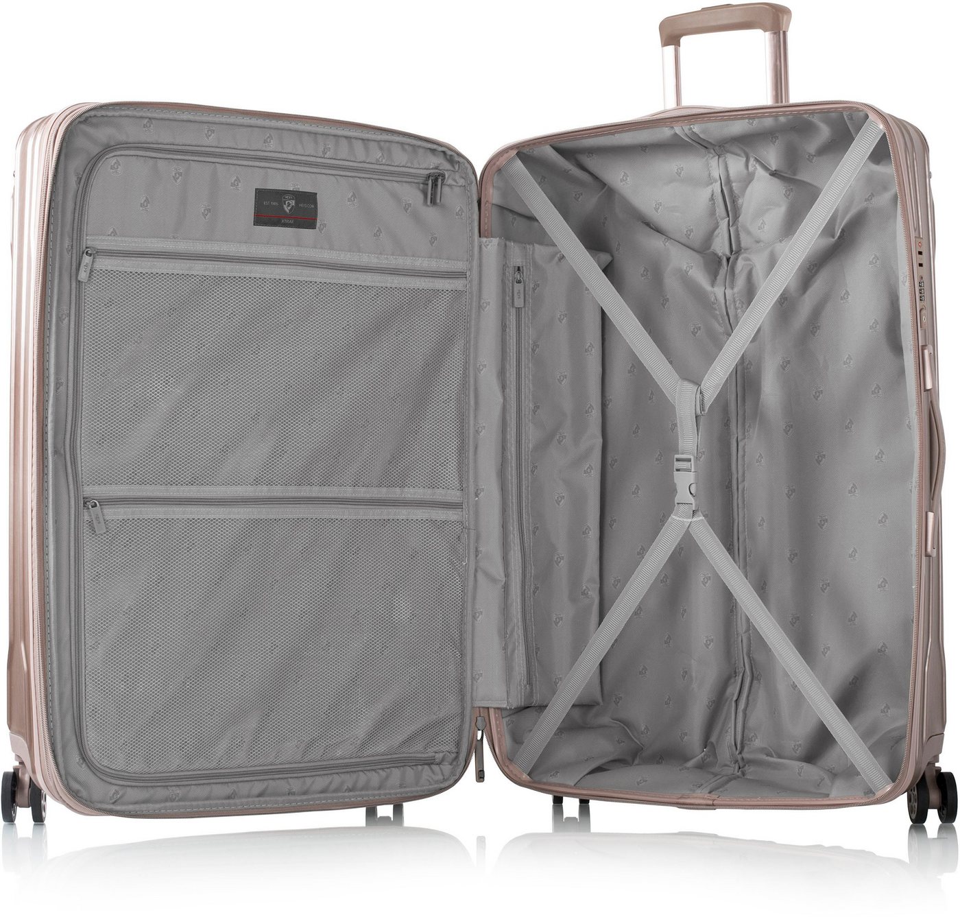 Heys Hartschalen-Trolley Xtrak, in verschiedenen Farben und Größen, 4 Rollen, Heys Handgepäck-Koffer TSA Schloss Volumenerweiterung – Bild 5 von 5