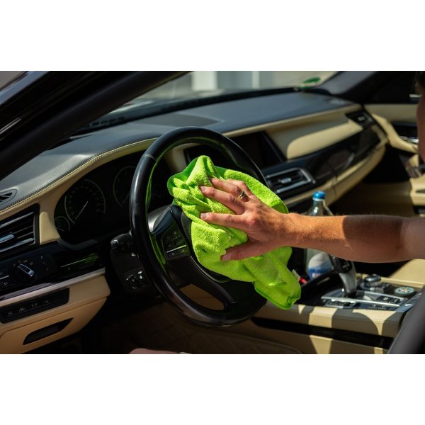 HH-Haushalt Auto 10er Set Microfasertücher 220 GSM, 32 x 32 cm, Farblich sortiert Pflegetuch (Polyester, 32x32 cm, SoftTouch – Sanfte Reinigung für Fahrzeugpfle