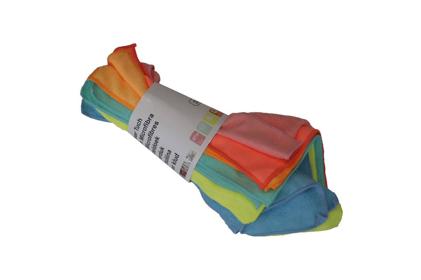 HH-Haushalt Auto 10er Set Microfasertücher 220 GSM, 32 x 32 cm, Farblich sortiert Pflegetuch (Polyester, 32x32 cm, SoftTouch – Sanfte Reinigung für Fahrzeugpfle – Bild 2 von 4