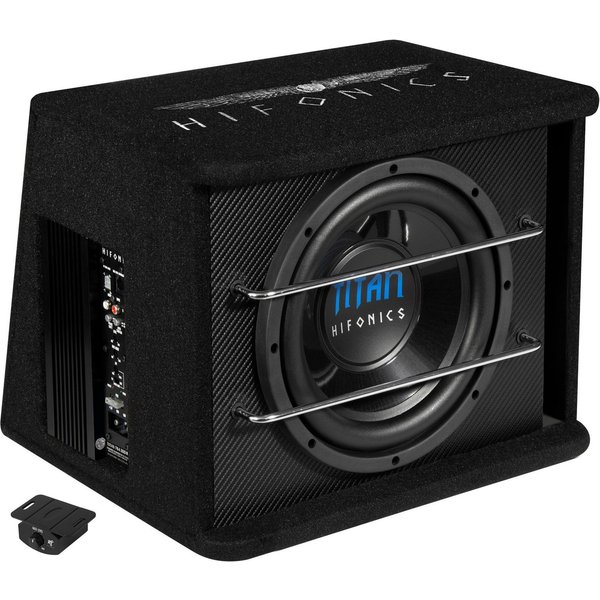 Hifonics TSA300R Aktivsubwoofer 30cm mit Digital-Endstufe Auto-Subwoofer (300 W, max.: W 30 cm)