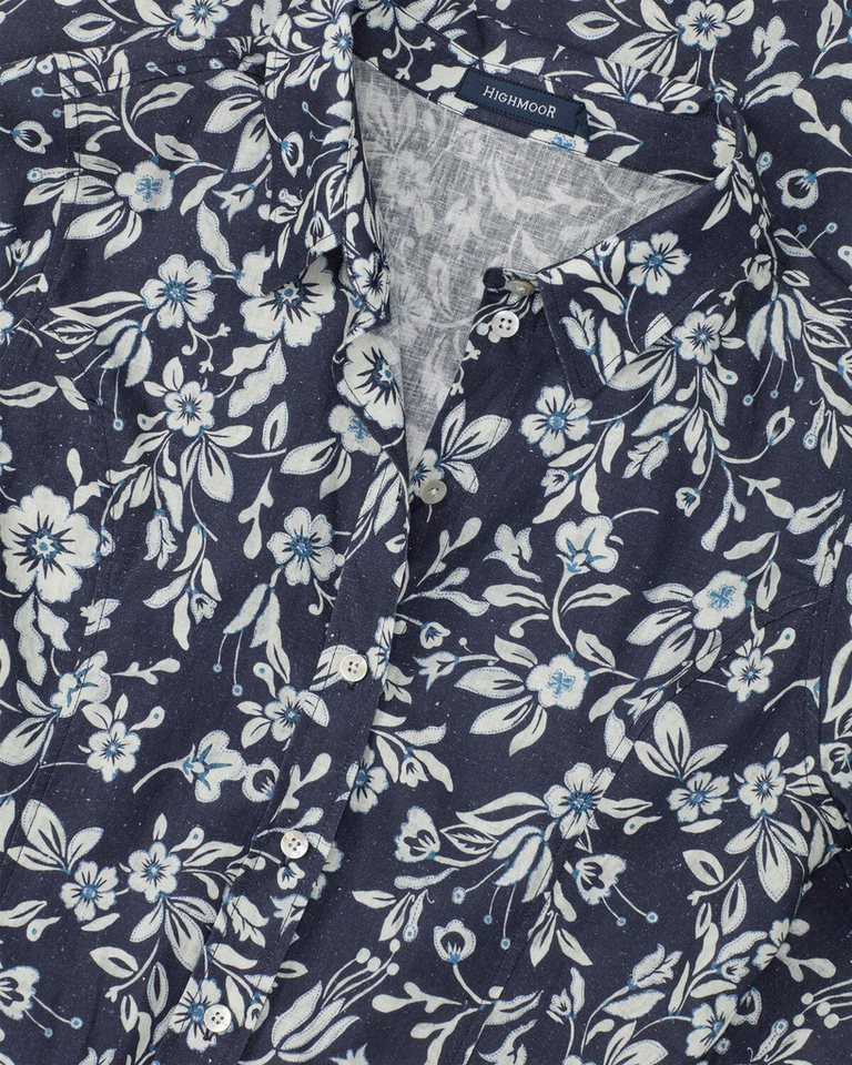 Highmoor Midikleid Hemdblusenkleid mit Blumen – Bild 3 von 5