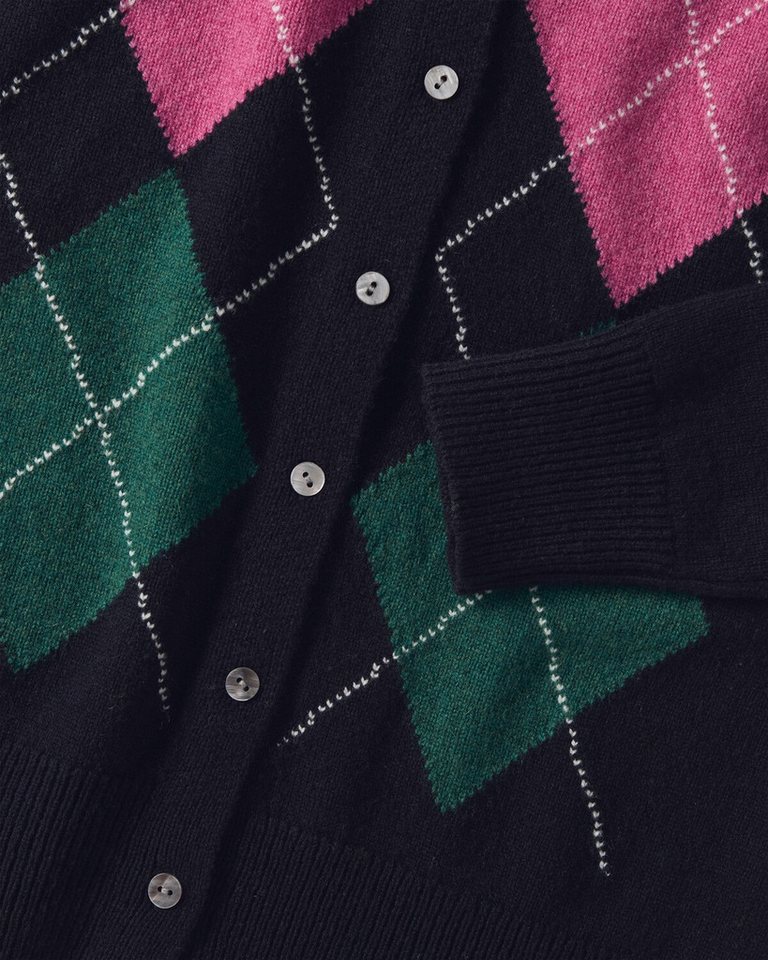 Highmoor Strickjacke Argyle-Cardigan – Bild 3 von 5