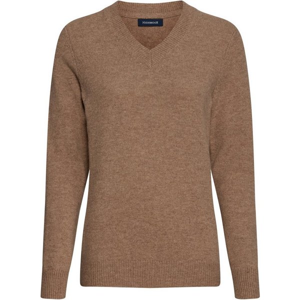 Highmoor Strickpullover V-Pullover aus Lambswool