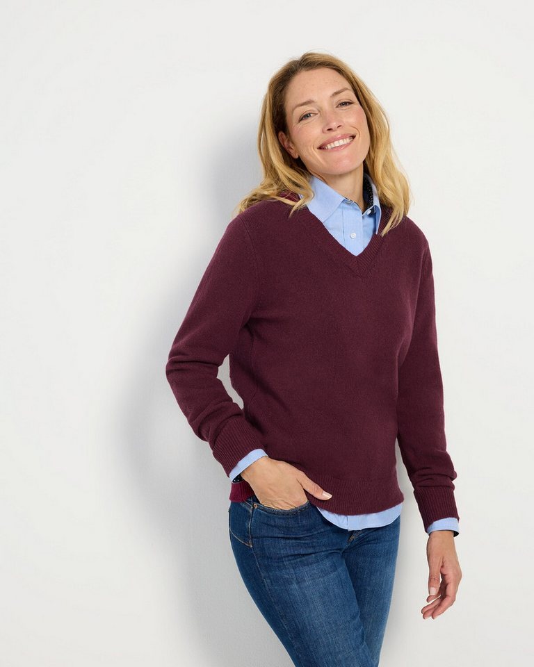 Highmoor Strickpullover V-Pullover aus Lambswool – Bild 4 von 5