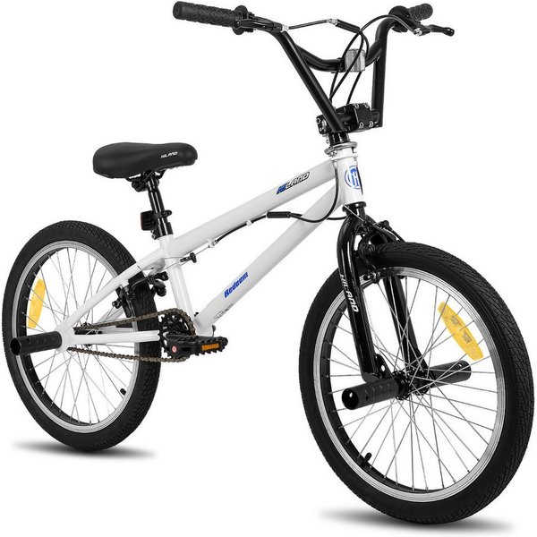 HILAND Kinderfahrrad Redeem 20 Zoll 3 Multiple Speichen BMX für Jungen ab 7-10 Jahre, 1 Gang, Reflektorplatte, Single Speed, 4 Pegs