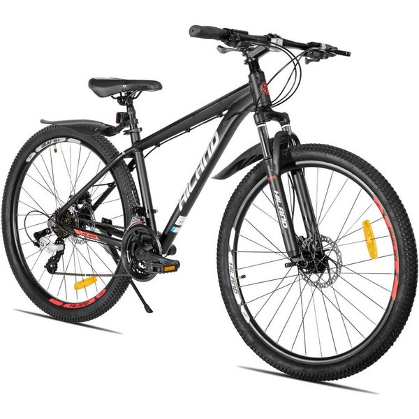 HILAND Mountainbike 27,5 Zoll Offroad‑MTB hydraul. Scheibenbremsen 24‑Gang‑Alu für Trails, 24 Gang, 24 Gänge, leichter Aluminiumrahmen, hydraulische Scheibenbre