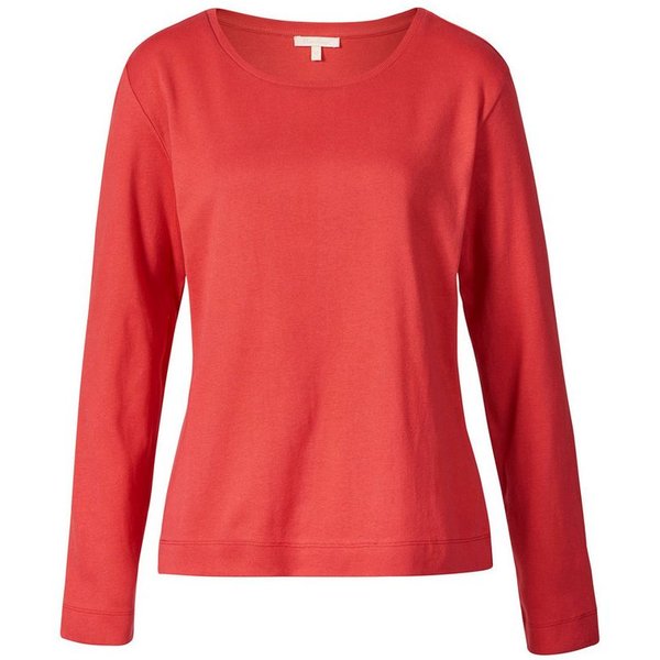 Himalaya Clothing Langarmshirt Basic Damen Shirt langarm "Alma" aus Feinrippjersey in Bio-Baumwolle Elegantes Longsleeve mit hohem Tragekomfort