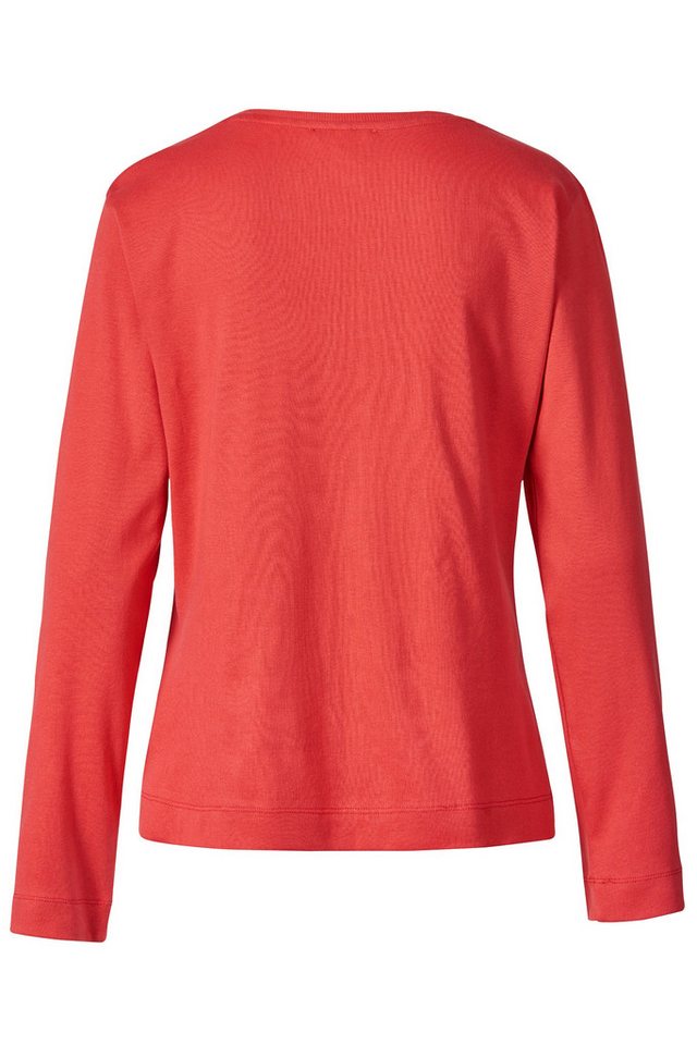 Himalaya Clothing Langarmshirt Basic Damen Shirt langarm "Alma" aus Feinrippjersey in Bio-Baumwolle Elegantes Longsleeve mit hohem Tragekomfort – Bild 2 von 3