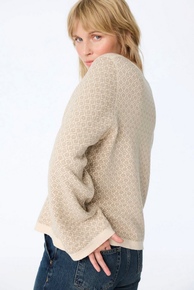 Himalaya Clothing Strickpullover Oversize Pullover Damen beidseitig tragbar - Weicher Jacquardpullover Wende-Sweater aus hochwertiger Bio-Baumwolle – Bild 2 von 5