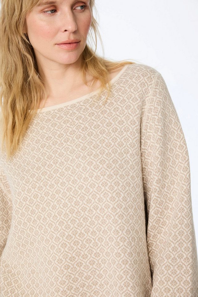 Himalaya Clothing Strickpullover Oversize Pullover Damen beidseitig tragbar - Weicher Jacquardpullover Wende-Sweater aus hochwertiger Bio-Baumwolle – Bild 4 von 5