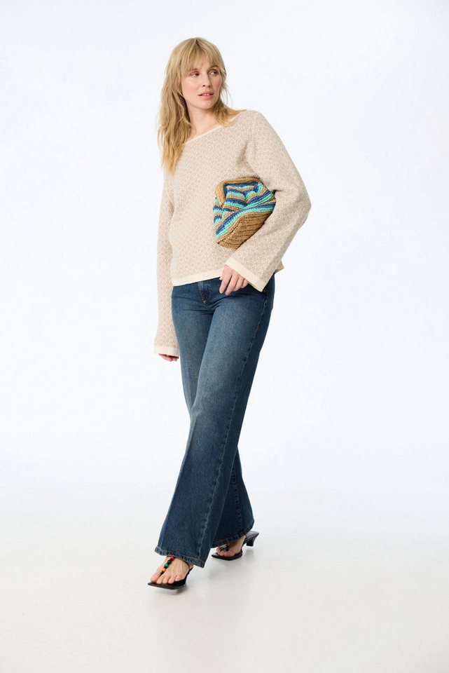 Himalaya Clothing Strickpullover Oversize Pullover Damen beidseitig tragbar - Weicher Jacquardpullover Wende-Sweater aus hochwertiger Bio-Baumwolle – Bild 5 von 5