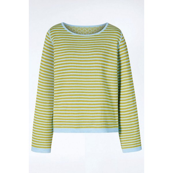 Himalaya Clothing Strickpullover Oversize Pullover Damen beidseitig tragbar - Weicher Jacquardpullover Wende-Sweater aus hochwertiger Bio-Baumwolle