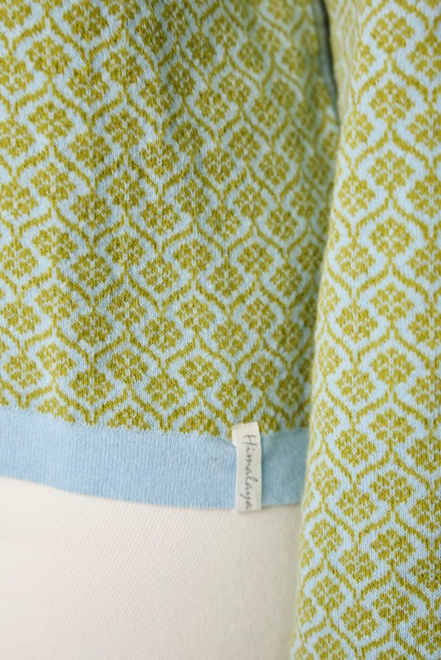 Himalaya Clothing Strickpullover Oversize Pullover Damen beidseitig tragbar - Weicher Jacquardpullover Wende-Sweater aus hochwertiger Bio-Baumwolle – Bild 4 von 5