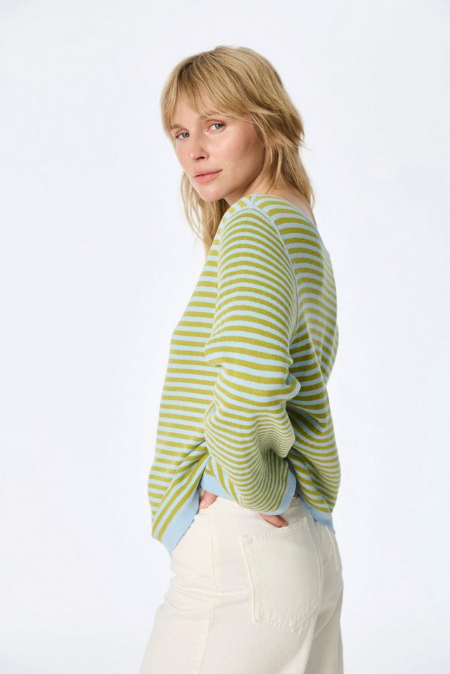 Himalaya Clothing Strickpullover Oversize Pullover Damen beidseitig tragbar - Weicher Jacquardpullover Wende-Sweater aus hochwertiger Bio-Baumwolle – Bild 5 von 5