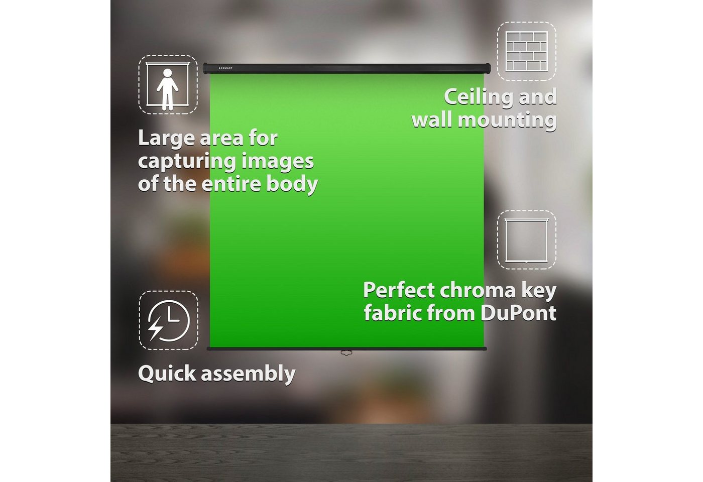 ESMART Hintergrundsystem ESMART Germany Greenscreen, Expert Greenscreen – Bild 4 von 4