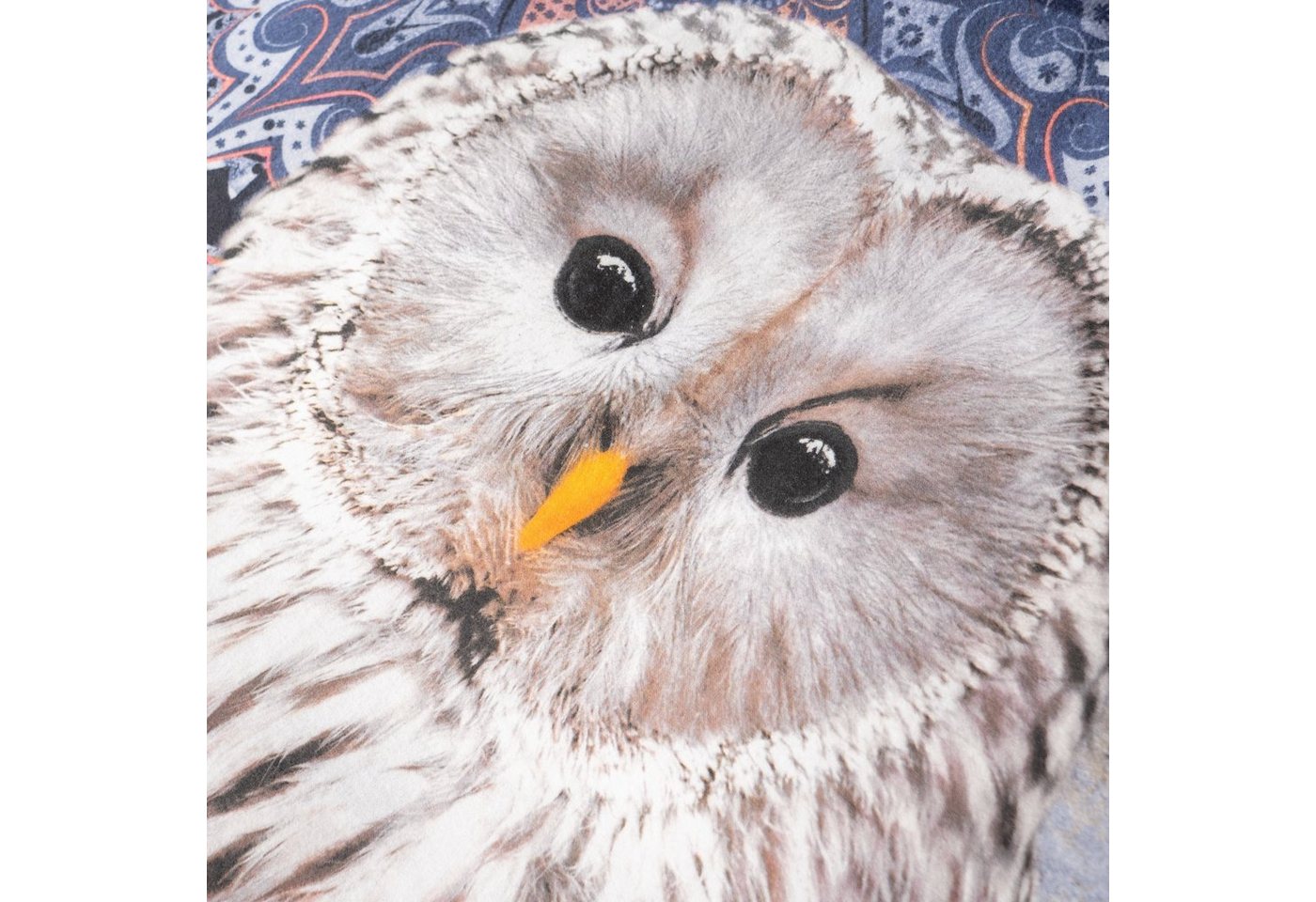 hip Bettwäsche Baumwolle, Renforcé, 2 teilig, blaue Mandalas mit Eule – Bild 4 von 5