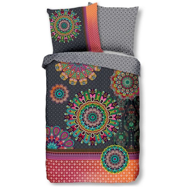 hip Bettwäsche Baumwolle, Renforcé, 2 teilig, blaue Mandalas mit Eule