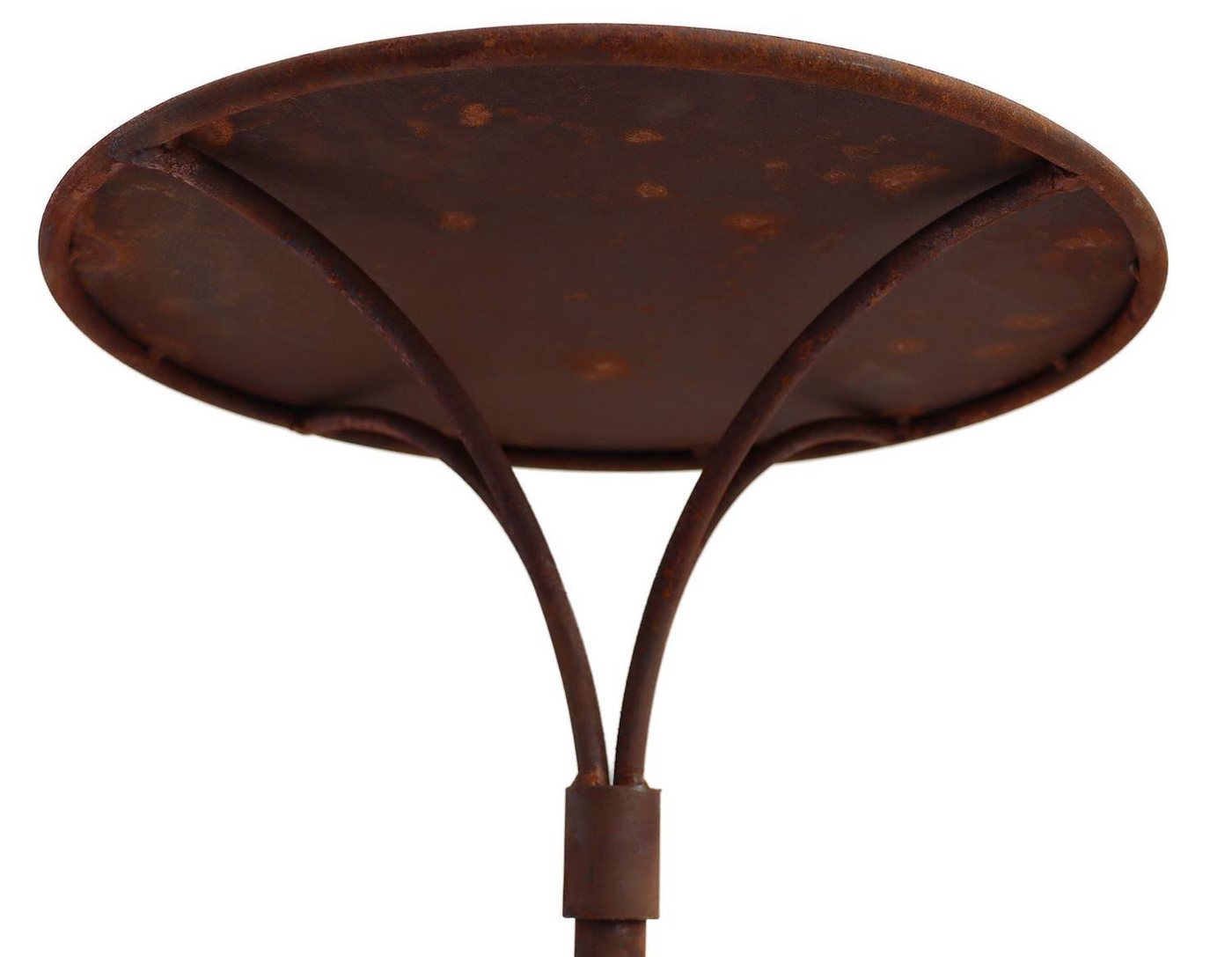 Hirsch Terracotta Gartentisch Gartenstecktisch rund Ø 41cm Höhe 59 cm stabil, massiv - stabil - schön – Bild 3 von 5