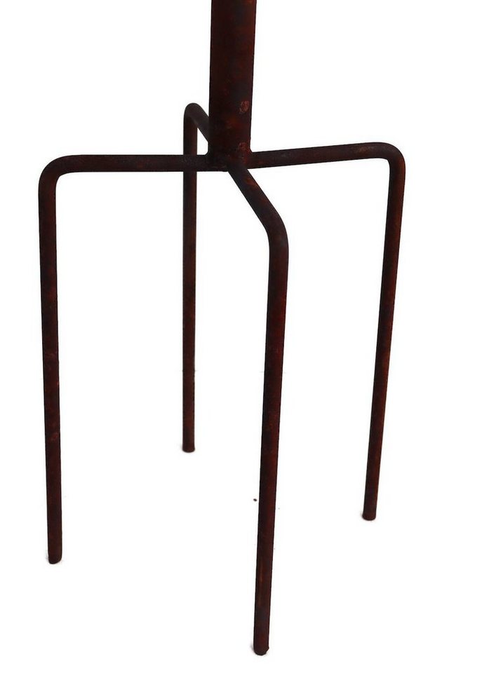 Hirsch Terracotta Gartentisch Gartenstecktisch rund Ø 41cm Höhe 59 cm stabil, massiv - stabil - schön – Bild 4 von 5