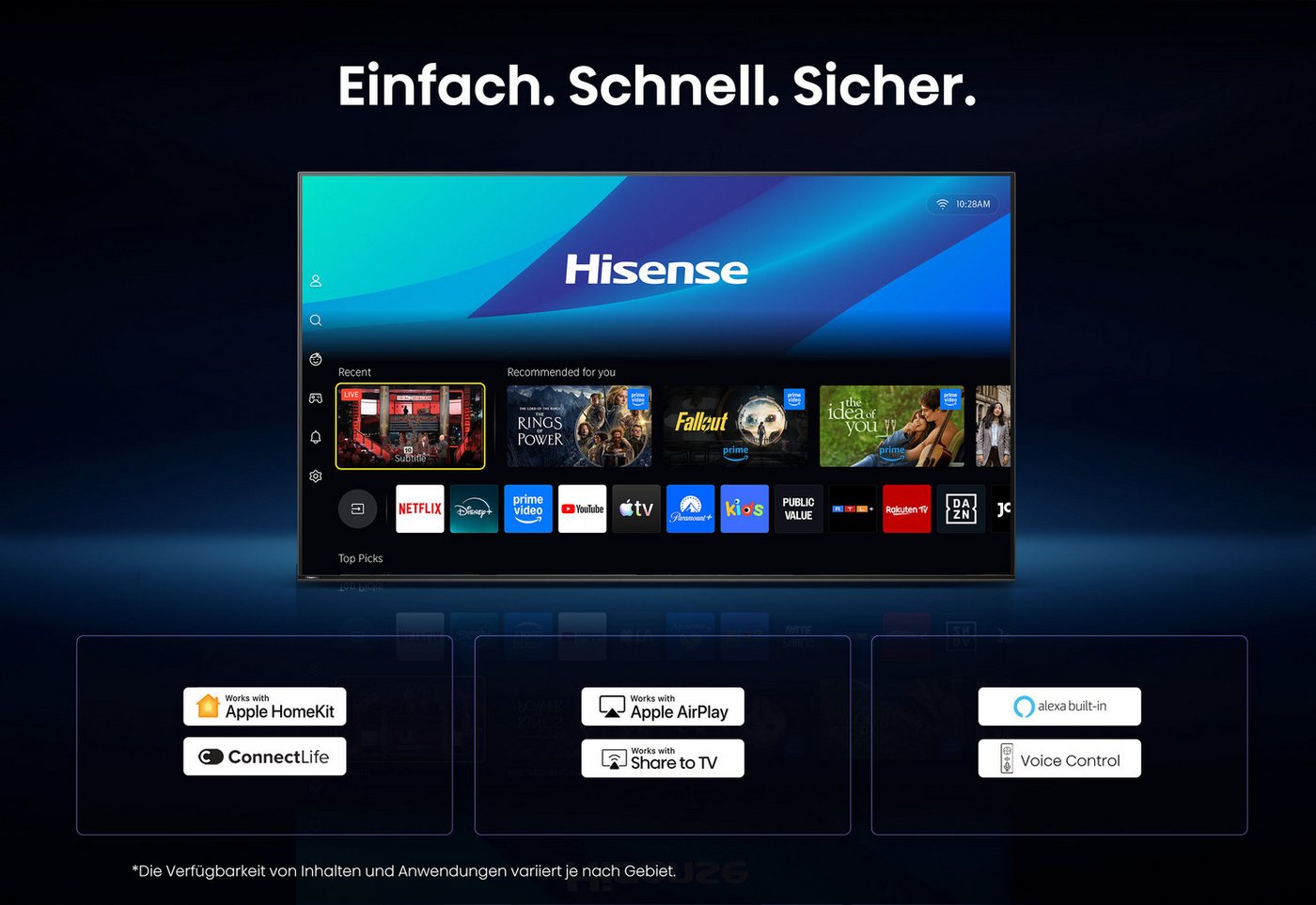 Hisense 65UR8DS Mini-LED-Fernseher (164 cm/65 Zoll, 4K Ultra HD, Smart-TV) – Bild 5 von 5