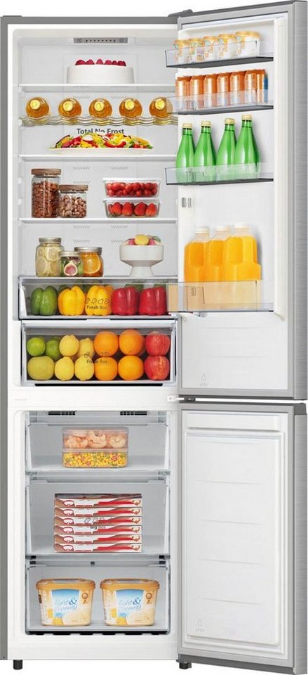 Hisense Kühl-/Gefrierkombination RB440N4ACA, 201,7 cm hoch, 59,5 cm breit, Total No Frost, 0° Cooling Schublade, Flaschenablage, Super Freeze – Bild 2 von 5