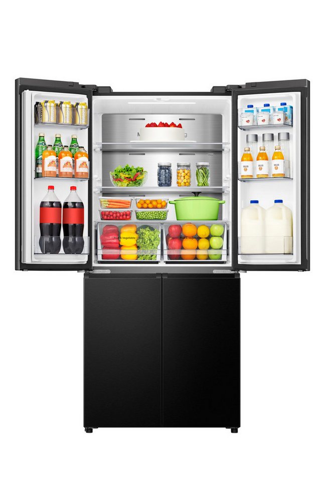 Hisense Multi Door RQ5P470SAFD, 178,5 cm hoch, 79,4 cm breit, MetalCooling Innenwand – Bild 3 von 5